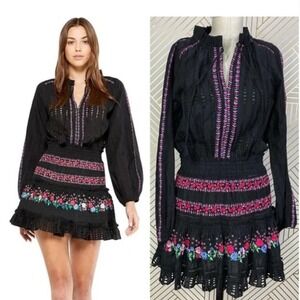 MISA Los Angeles, Manuela embroidered dress size small retails $517